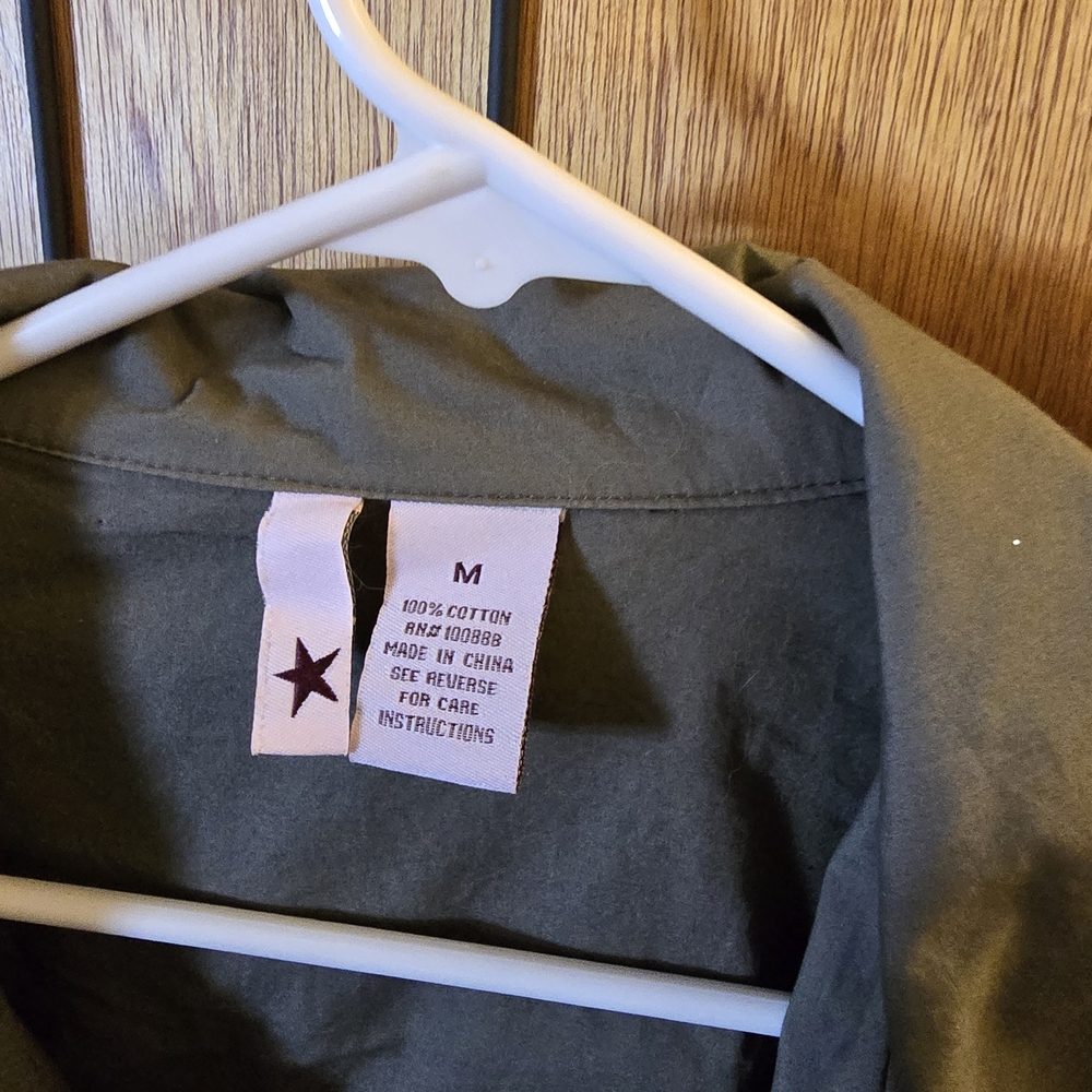 Olive Green Women's Lightweight Trench Coat - Picture 2 of 4